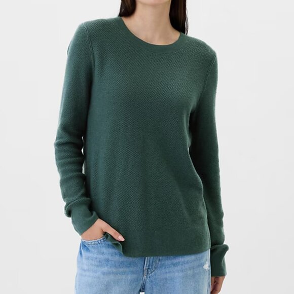 GAP Moore's Green Textured Crewneck Sweater/NWT/S - Picture 1 of 14
